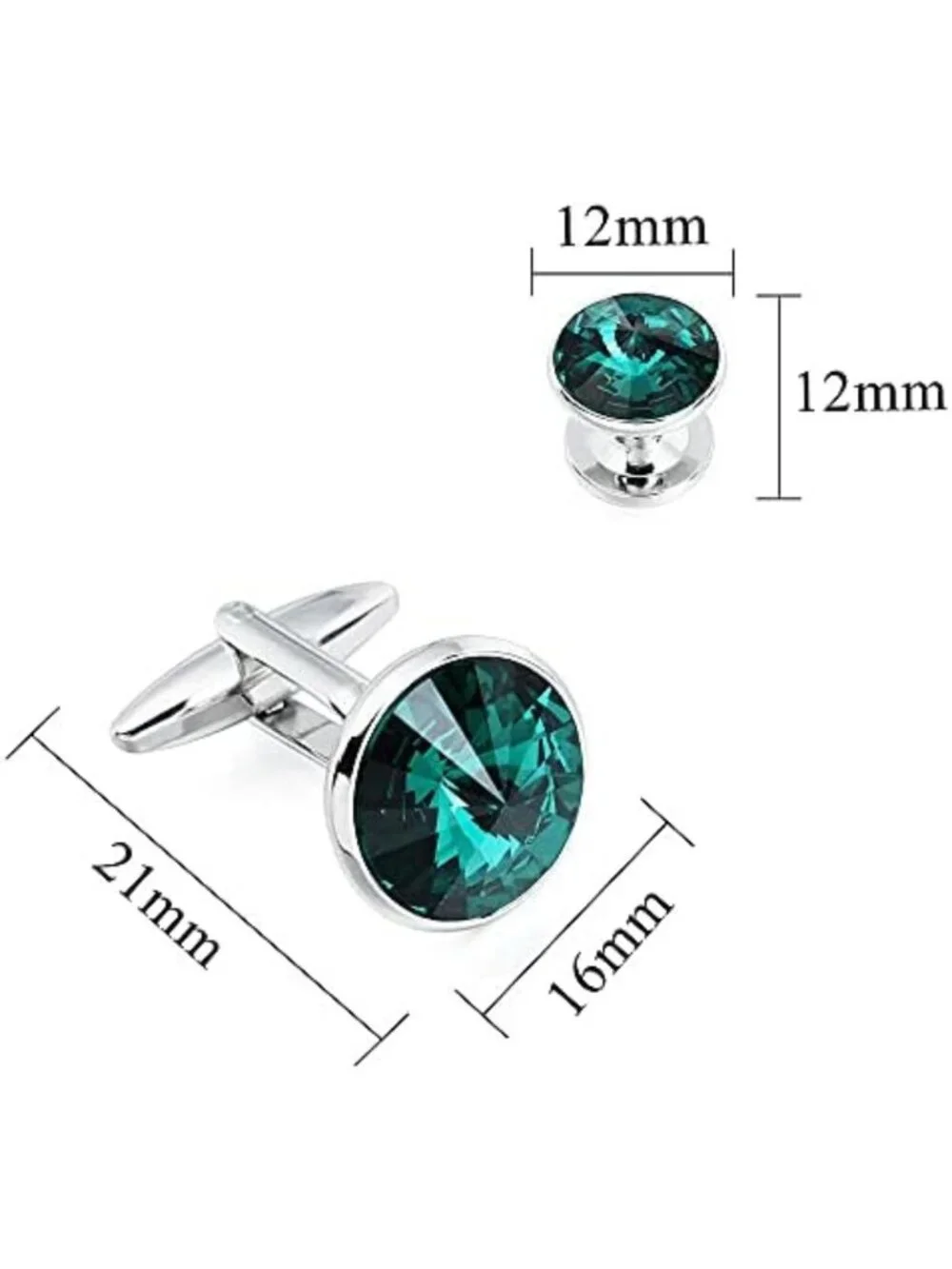Elegant Cufflinks & Shirt Studs Set for Men - Gift Boxed Jewelry for Weddings